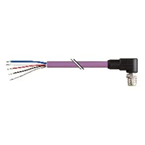 B&R Right Angle Male 4 way M12 to Unterminated Actuator/Sensor Cable, 5m - X67CA0X51.0050 product image