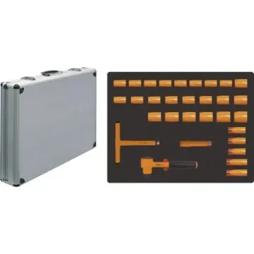 Ega-Master 31-Piece Imperial, Metric 1/2 in Standard Socket Set with Ratchet, Hexagon, VDE/1000V - 79077 product image