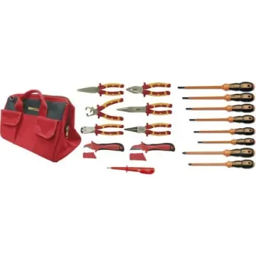 Ega-Master 17 Piece Electrician Set Tool Kit with Bag, VDE Approved - 79063 product image