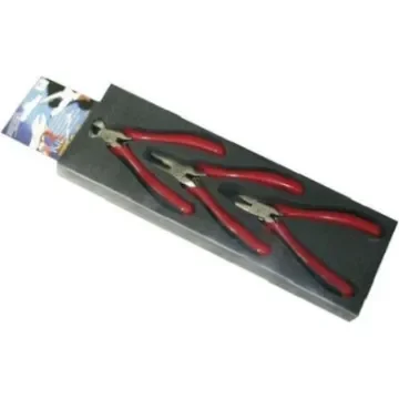 Ega-Master 69434 3-Piece Electronics Plier, Flat, Straight Tip product image