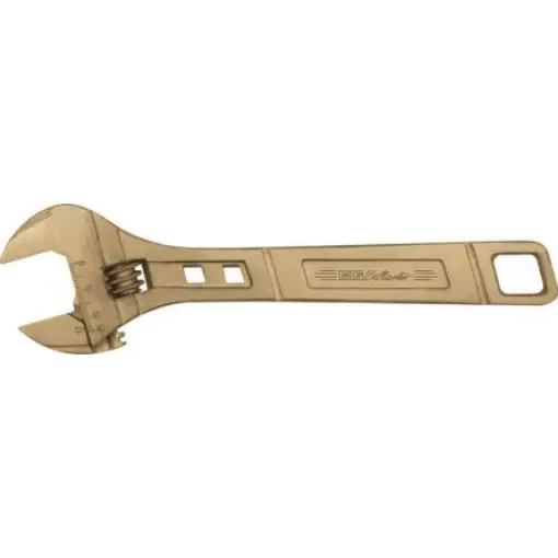 Ega-Master Adjustable Wrench, 300 mm Overall, 35mm Jaw Capacity, Metal Handle, Non-Sparking - 71454 product image