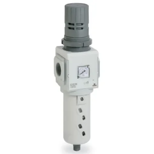 Camozzi MX Filter Regulator, 25µm, G 1/2, Manual, 10 bar, MX2-1/2-FR0000 product image
