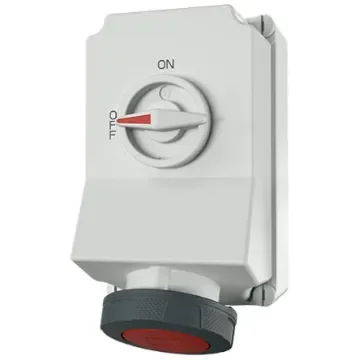 MENNEKES Switchable IP67 Industrial Interlock 4P, Earthing Position 6h, 63A, 400 V - 5110A product image