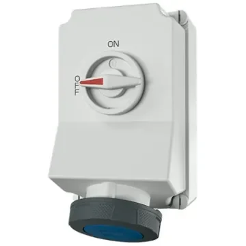 MENNEKES Switchable IP67 Industrial Interlock 3P, Earthing Position 6h, 63A, 230 V - 5911A product image