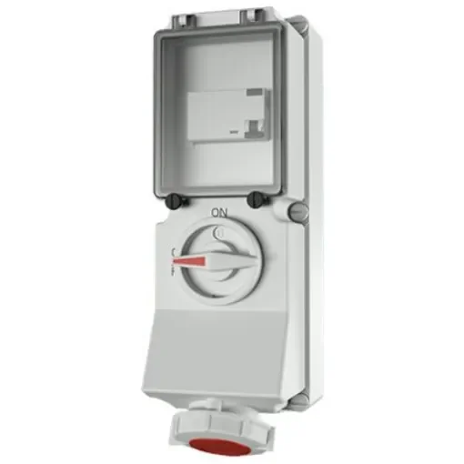 MENNEKES Switchable IP67 Industrial Interlock 5P, Earthing Position 6h, 16A, 400 V - 7247 product image