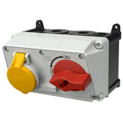 MENNEKES Switchable IP44 Industrial Interlock 3P, Earthing Position 4h, 16A, 110 V - 7602 product image