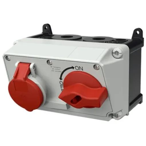 MENNEKES Switchable IP44 Industrial Interlock 4P, Earthing Position 6h, 16A, 400 V - 7605 product image