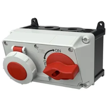 MENNEKES Switchable IP67 Industrial Interlock 4P, Earthing Position 6h, 16A, 400 V - 7624 product image
