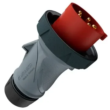 MENNEKES, 136 IP67, IP69 Grey, Red 5P Industrial Power Plug, Rated At 32A, 400 V No - 13629 product image