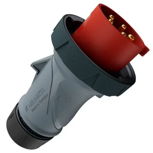 MENNEKES, 136 IP67, IP69 Grey, Red 5P Industrial Power Plug, Rated At 32A, 400 V No - 13629 product image
