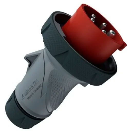MENNEKES, 136 IP67, IP69 Grey, Red 5P Industrial Power Plug, Rated At 32A, 400 V No - 13660 product image