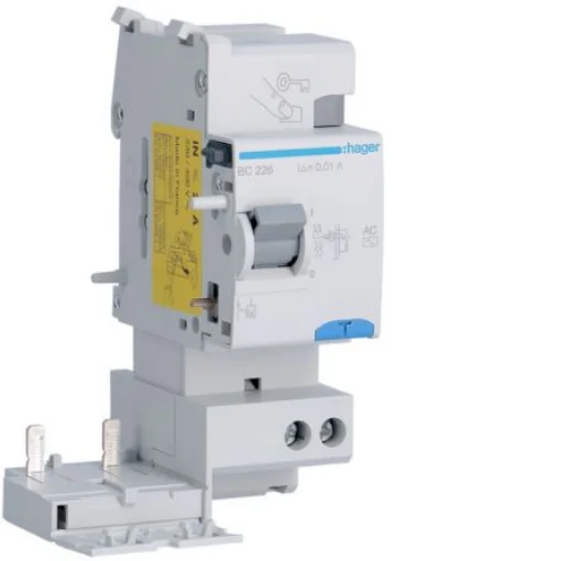 Hager BC Series RCCB, 25A, 2 Pole, 10mA, Type AC, 230/400V - BC226 product image