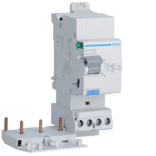 Hager BFH Series RCCB, 25A, 3 Pole, 300mA, Type A-HI - BFH425F product image