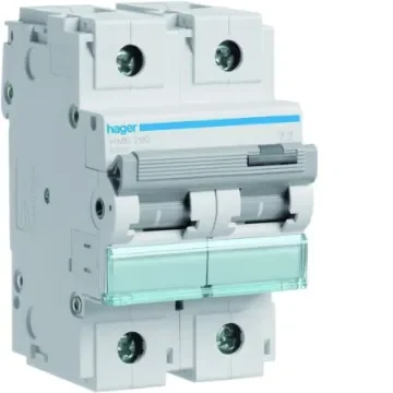 Hager Hager HMB Circuit Breaker, 2P, 100A Curve B, 415V AC, 15 kA Breaking Capacity - HMB290 product image