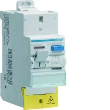 Hager CDS RCD Switch, 25A, 2 Pole, 30mA, Type AC, 230V - CDS722F product image