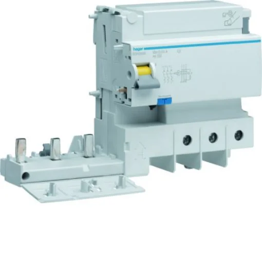 Hager BDH RCD, 125A, 3 Pole, 30mA, Type A-HI, 500V - BDH380E product image