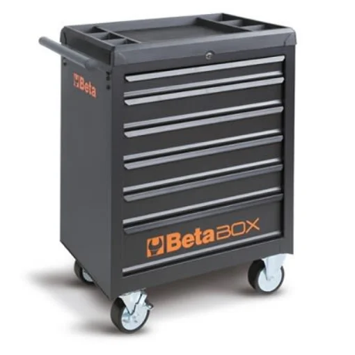 BETA 6 Drawer ABS Wheeled Roller Cabinet Tools Included - BW C04BOX-A VU product image
