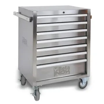 BETA 7 Drawer Stainless Steel Wheeled Roller Cabinet - C04TSS/7 product image