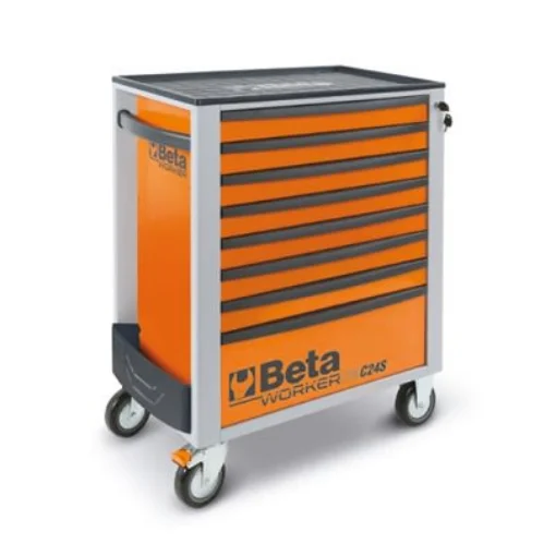 BETA 7 Drawer Thermoplastic (Worktop) Wheeled Roller Cabinet Tools Included - BW 2400S O8/E-L product image