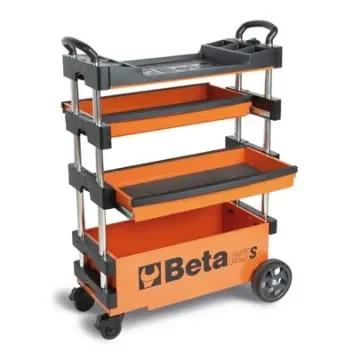 BETA 2 Drawer Thermoplastic (Worktop) Wheeled Tool Trolley - C27S-O product image