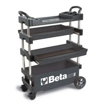 BETA 2 Drawer Thermoplastic (Worktop) Wheeled Tool Trolley - C27S-G product image