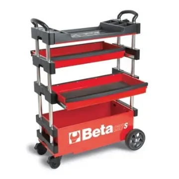 BETA 2 Drawer Thermoplastic (Worktop) Wheeled Tool Trolley - C27S-R product image