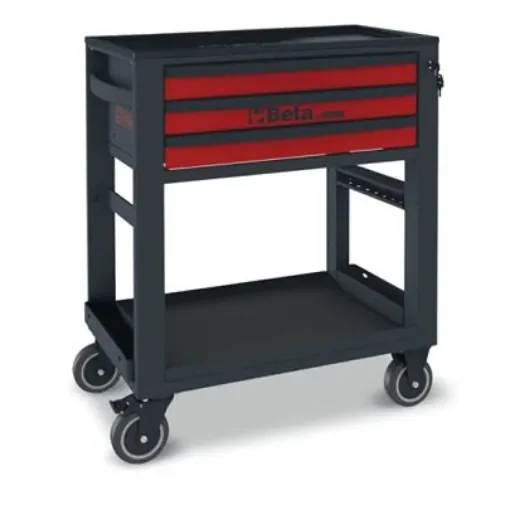 BETA 3 Drawer ABS Wheeled Tool Trolley - RSC51-R product image