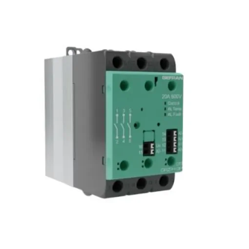 Gefran GRZ-H Series Solid State Relay, 40 A Load, DIN Rail Mount, 600 V ac Load, 260 V ac Control - GRZ-H-3P-2S-40-60-A-0-FAN62-0 product image