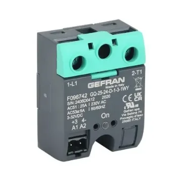 Gefran GQ Series Solid State Relay, 90 A Load, Surface Mount, 480 V ac Load, 32 V ac/dc Control - GQ-90-48-D-1-0 product image