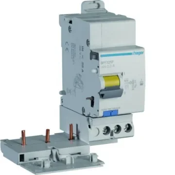 Hager BFF RCCB, 25A, 3 Pole, 300mA, Type F - BFF325F product image