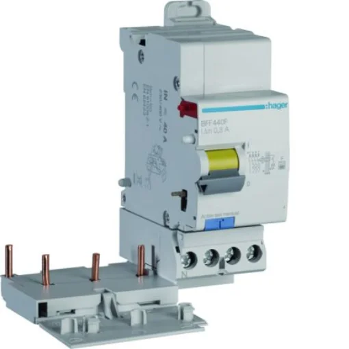 Hager BFF RCCB, 40A, 3P+N Pole, 300mA, Type F - BFF440F product image