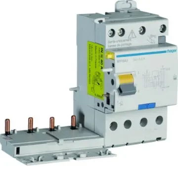 Hager BFF RCCB, 40A, 4 Pole, 300mA, Type F - BFF840 product image