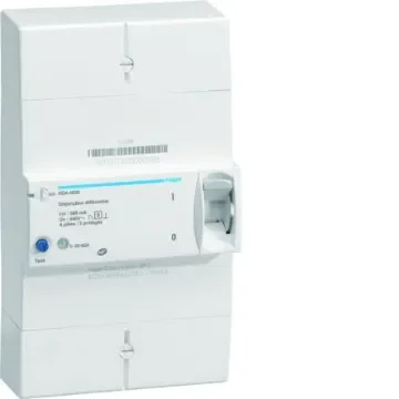 Hager Thermal Circuit Breaker - HAD 4P Pole Fixed, 60A Current Rating - HDA460S product image