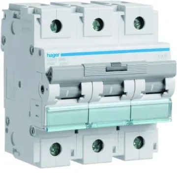 Hager HMB MCB, 3P, 80A, 400V AC, 15 Breaking Capacity - HMB380 product image