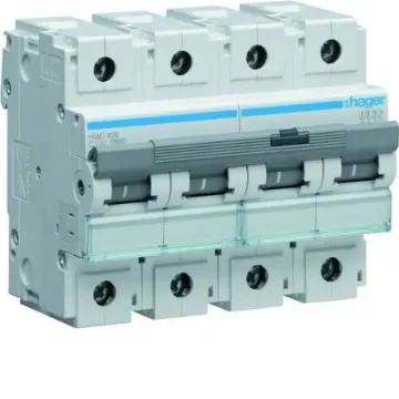 Hager HMC MCB, 4P, 100A, 400V AC, 15 Breaking Capacity - HMC490 product image