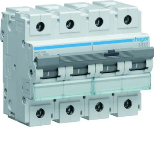 Hager HMC MCB, 4P, 125A, 400V AC, 15 Breaking Capacity - HMC499 product image