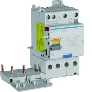 Hager BDF RCCB, 40A, 3P+N Pole, 30mA, Type F - BDF940F product image