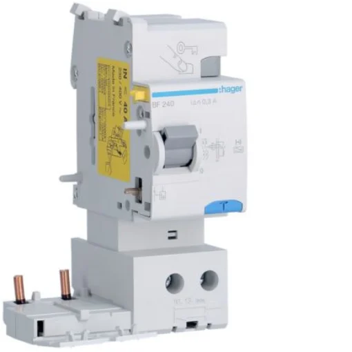 Hager BF RCCB, 40A, 2P Pole, 300mA, Type A - BF240 product image