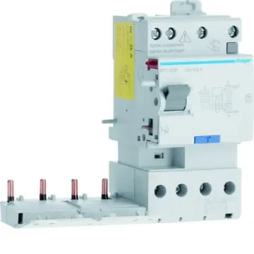 Hager BFC RCCB, 25A, 4 Pole, 300mA, Type AC - BFC828 product image