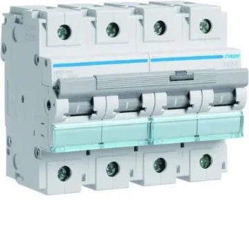 Hager HMD MCB, 4P, 80A, 400V AC, 15 Breaking Capacity - HMD480 product image