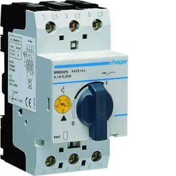 Hager 0.25 Motor Protection Circuit Breaker - MM502N product image