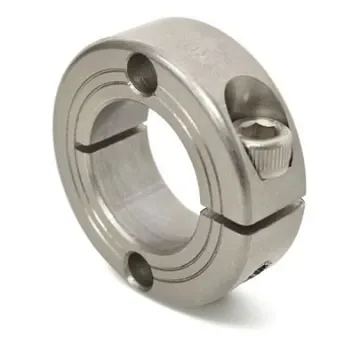 Ruland Collar, One Piece, Clamp Screw, Bore 14mm, OD 30mm, W 11mm, Stainless Steel - FHD-MCL-14-SS product image