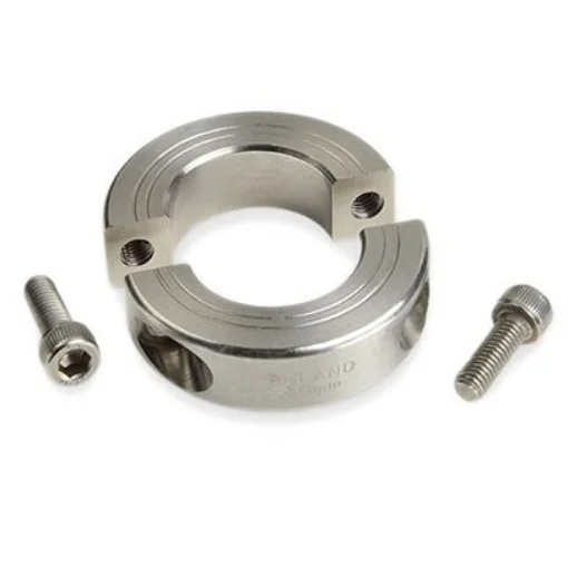 Ruland Collar, Two Piece, Clamp Screw, Bore 18mm, OD 36mm, W 13mm, Stainless Steel - MSP-18-SS product image