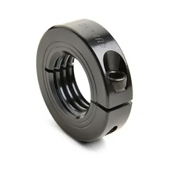 Ruland Collar, One Piece, Clamp Screw, Bore 24mm, OD 45mm, W 15mm, 1215 Lead-Free Carbon Steel - MTCL-24-3-F-LH product image