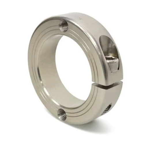 Ruland Collar, One Piece, Clamp Screw, Bore 45mm, OD 73mm, W 19mm, Stainless Steel - FHT-MCL-45-SS product image