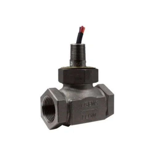 Gems Sensors FS-200 Series Brass Inline Flow Flow Sensor for Liquid, 1 GPM Max - 27052 product image