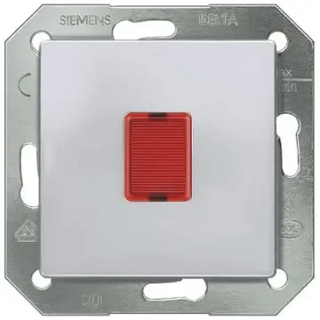 Siemens Red, 1 Way, 1 Gang, 5TD28 - 5TD2866 product image