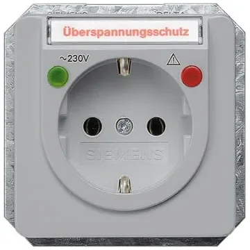 Siemens 5UB14 Silver Electrical Socket, 16A, Schuko - 5UB1460 product image