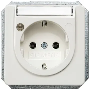 Siemens 5UB14 White Electrical Socket, 16A, Schuko - 5UB1472 product image