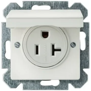 Siemens 5UB15 White 3 Gang Electrical Socket, 3 Poles, 20A, NEMA 5-20R - 5UB1535 product image